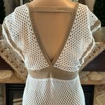 Beautiful White And Tan Beach Cover Up Dress L Size L Photo 6