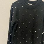 Staccato  Black Sweater with Pearl Details Size M Photo 1