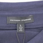 Universal Standard  Top Womens L 22-24 Stretch Button Front Clean Girl Minimalist Photo 6