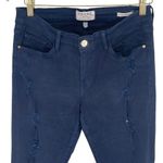 frame denim Womens Distressed Le Skinny de Jeanne Deep Blue Dive Size 30 Photo 2