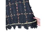 Vintage Shenanigans Women’s‎ Large Christmas Poinsettia Crochet Sweater Black Size undefined Photo 3