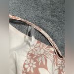 Selfie Leslie  pink floral Alexandria square neckline tie back romper small Photo 8