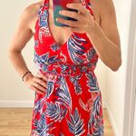 Japna NWT  Red & Blue V Neck Racerback Maxi Sundress Sz XS Photo 1