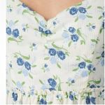 Sweet Baby Jamie Ivory Floral Print Tiered Midi Dress Size XS NWT NEW Lined Blue Photo 2