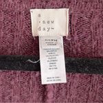 A New Day  Collar Cape Stretchy Burgundy Poncho Sweater One Size Photo 4