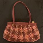Vera Bradley Annie Plaid Tartan Tweed Shoulder Bag Purse Maroon EUC Photo 0