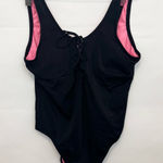 PINK - Victoria's Secret Victoria’ Secret PINK Womens Black Lace Up One Piece Swimsuit Bathing Suit large Photo 0