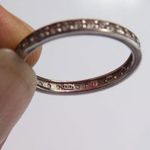 Sterling Silver Size 9 1/4 Eternity Infinity Ring Photo 4