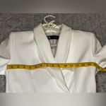 ZARA FITTED DOUBLE BREASTED LONG BLAZER DRESS WHITE GOLD BUTTONS SIZE M Photo 8