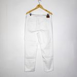 American Eagle White Denim Jeans Tomgirl Stretch Size 10 Long AE Relaxed Tall Photo 1