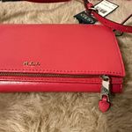 Ralph Lauren NEW R.L.L. Lauren hot Pink Cow Leather Wallet Crossbody Bag Photo 5