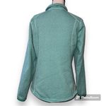 The North Face  M fleece lined sweatshirt mint green l long sleeve button closure Photo 1