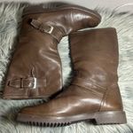 Arthur Beren GRAVATI Women’s Moto Ankle Brown Leather Buckle Boots Size 7.5 Brown Photo 5