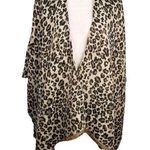 Altare Poncho Cape Animal Print Taupe Brown Black One Size New Photo 0