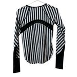 Lululemon Women's Size Measured Water Sun Runner Long Sleeve Striped Top‎ Preppy Photo 1