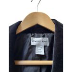Newport News velvet blazer size 6 soft black cotton one button cocktail nye Photo 1