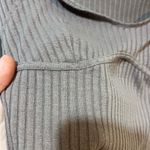 ZARA  purple ribbed long sleeve crop top with sweetheart neckline Photo 3