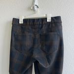 Nine West Dark Plaid Skinny High Waisted Pants Photo 5