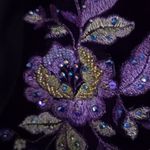 Mon Cheri Ellie Wilde Mon Cherie 10 Purple Velvet Beaded Crop Top Formal Photo 2