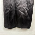 Vintage Black Satin Puff Sleeve Prom Dress With Bow Size 10 Photo 8