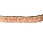 Vintage Tan Leather Stamped Belt Lil Mama Pops Tim Floral size XL Photo 5