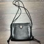 Brighton Women’s Black Leather Organizer Sling Crossbody Purse Photo 0