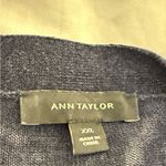 Ann Taylor XXL Navy Linen Blend Cardigan | Quiet Luxury Classic Capsule Style Photo 1