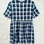 Urban Outfitters blue, black and white plaid check dress  Size S Photo 6