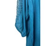 Unique spectrum 3x Pullover Gauzy Crochet 3/4 Sleeve Top Photo 5