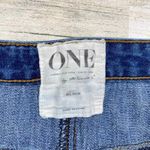 One Teaspoon Denim Skirt Womens 29 Blue Jean Button Fly Cutoff Back Slit Photo 3