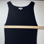 525 Ribbed Tank Midi Dress Large Black‎ Bodycon Casual Everyday Minimalist Chic Black Photo 7