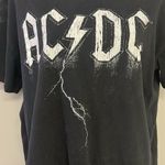 AC/DC  Cotton:On Black Relaxed Boyfriend T-Shirt Distressed Goth Grunge Small Photo 4
