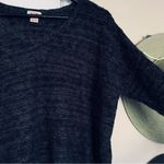 Wild Fable MOSSIMO Women's Heathered Dark Grey/Black Fuzzy Knit Cropped Sweater | Size: XXL Photo 2