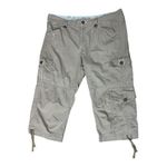 Eddie Bauer Women Light Brown Cargo Pants Size 16 Hiking Athletic Shorts Cotton Photo 1