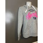 Superdry  Hoodie Womens Medium US 8 Vintage Goods Pullover Sweatshirt 54 Graphic Photo 1