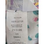 Vintage Jodie Arden Floral Print Nightgown, Size S White Photo 4