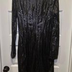 Piperlime Collection Black Sequin Long Sleeve Dress size S Photo 8