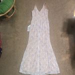 Dress the Population Dress‎ The Population Helen Floral Lace Sleeveless Surplice V-Neck Maxi Dress L Photo 6