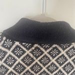 Alps Vintage Snowflake Pattern 100% Wool Cardigan Sweater Photo 2