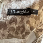 J. McLaughlin  Lynda Faux Suede Knee Sheath Dress Tanzania Animal Print M READ Photo 8