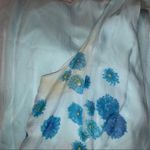 70s blue floral flowy maxi dress fairy Photo 4