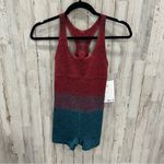 Athleta NEW  Women Ombre Red Blue Multi Seamless Workout Relay Bodysuit, Size XS Photo 2