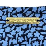 Michael Kors  | Small | Cornflower + Navy Blue Sleeveless Criss-Cross V-Neck Top Photo 4