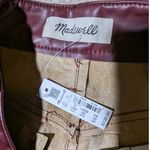 Madewell  The Perfect Vintage Faux Leather Edition Red Straight Leg Pants 25 NWT Photo 3