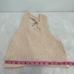 House Of Harlow 1960 2pc Set Crochet Knit Crop Top Skirt Fringe Beige size S Tan Photo 12