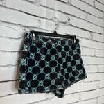 SO  Athletic Shorts Black with Mint Green Stars Extremely Soft SZ M Intimates Photo 1
