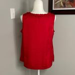 Talbots  Red Twisted Tank Top Blouse Career Shirt Size 12 Womens Petite Plus Photo 3