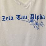Bella Canvas Zeta Tau Alpha Bella & Canvas Women's V-Neck Tee Shirt, Medium Photo 1