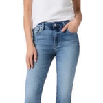 Paige Colette Crop Flare Frayed Women's Blue Jeans Size 24 Photo 0