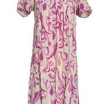 Maje  Pink Cream Printed Muumuu Dress Photo 0
